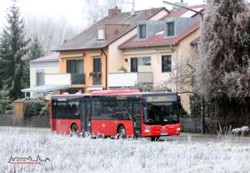 Seinem Namen alle Ehre...machte der Ort Wintersdorf am 01.12.2012. Wenige Tage vor dem Betreiberwechsel verlsst die Linie 113 mit dem OVF Bus N-OV 123 den Ort
in Richtung Nrnberg. Ab dem Fahrplanwechsel werden hier die neuen blauen Busse von Schmetterling zu sehen sein.
